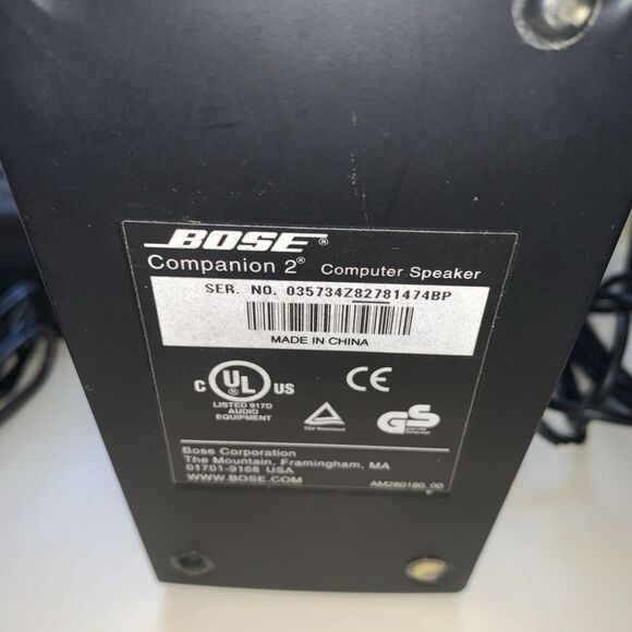 Bose Companion 2 Multimedia Computer PC Laptop Speakers Complete Tested EUC - Picture 7 of 10